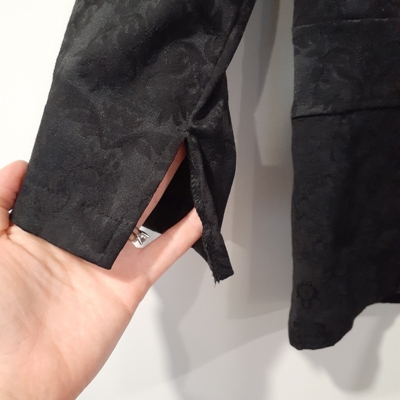 Retro Y2K Urban Behavior Tapestry Style 3/4 Sleeve  Blazer - Picture 5 of 10